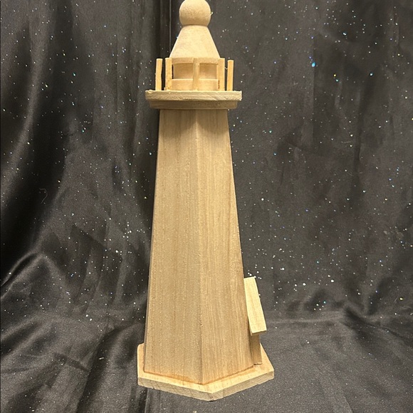 Natural Wood Church & Lighthouse Birdhouse Decor Bundle (LC) - Picture 9 of 11